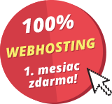 100% webhosting 1. mesiac zadarmo